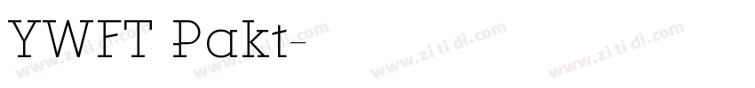 YWFT Pakt字体转换